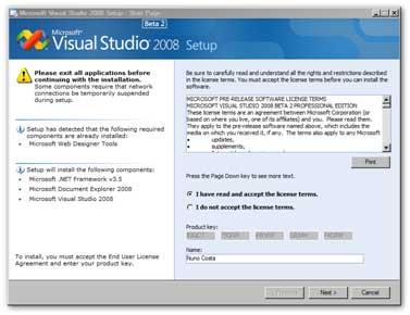 Licença Visual Studio