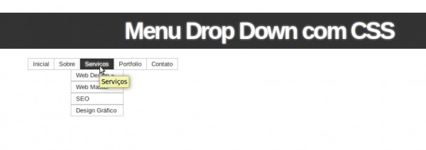 Menu Drop down css