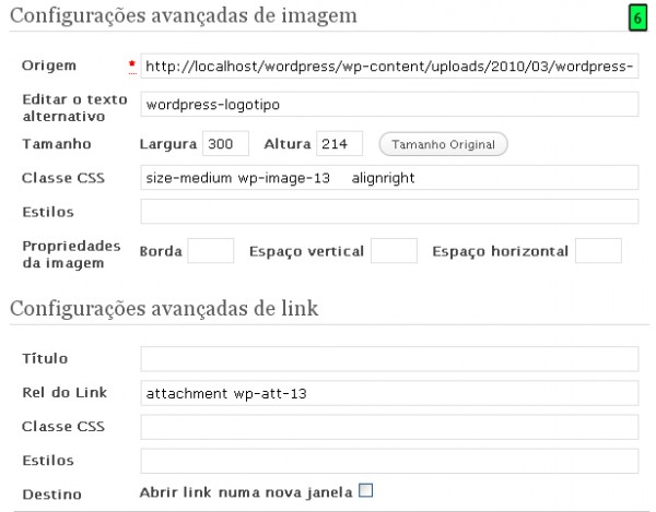 Configurações Avançadas Edição Imagens