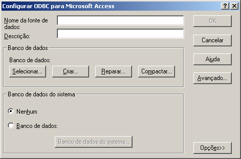 Configurar ODBC para Microsoft Access