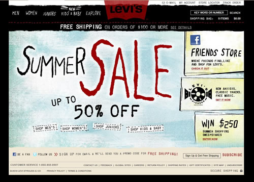 loja online LEVI'S