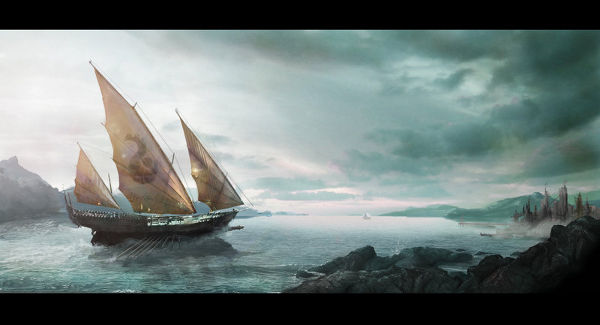 Matte Painting The Arrival by dIeGoHc