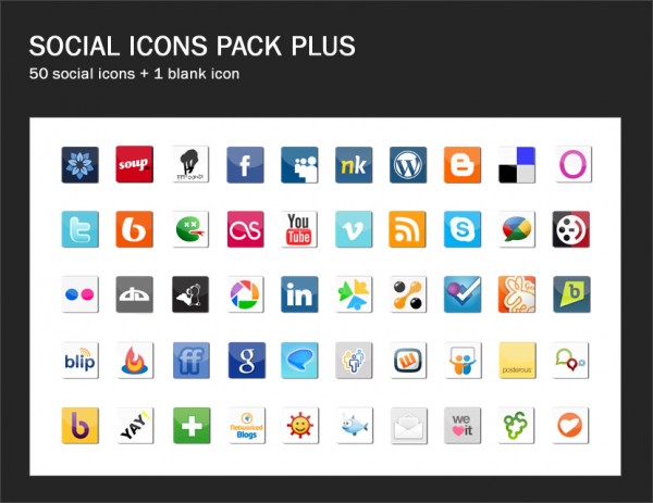 Social Icons Pack by sawb