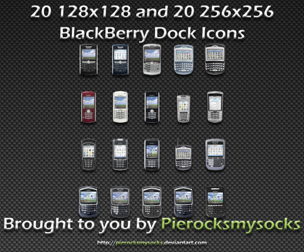 20 ícones de BlackBerry