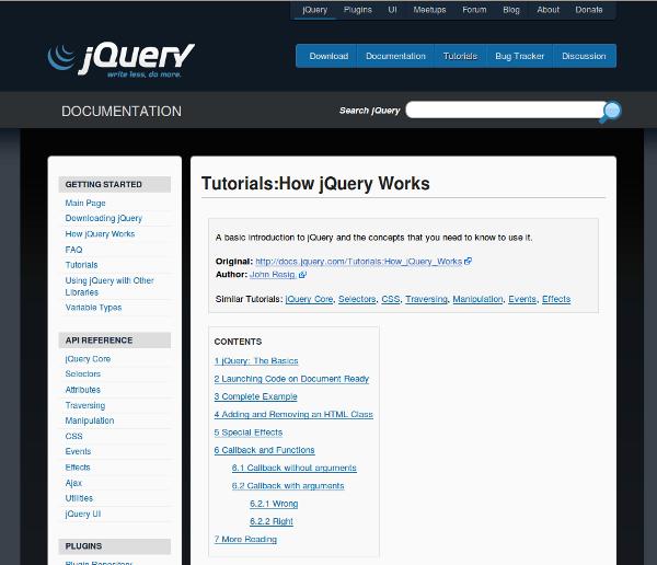 how jquery works