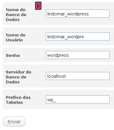 Informação Do Banco De Dados