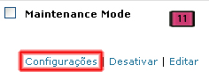 Opções Do Maintenance Mode