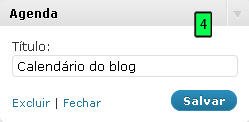 Agenda Do Blog