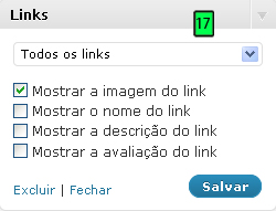 Opções De Configuração Dos Links