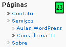 Widget Páginas