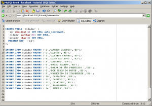 Criação Tabela MySQL