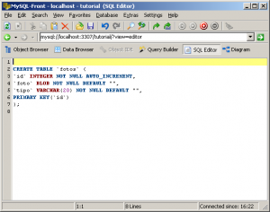 Criar Tabela MySQL