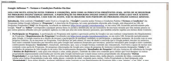 Contrato AdSense