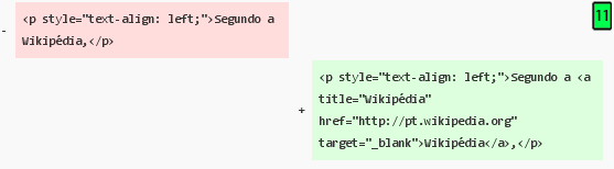 exclusão ou adição de um bloco de código xHTML