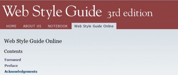 Web Style Guide