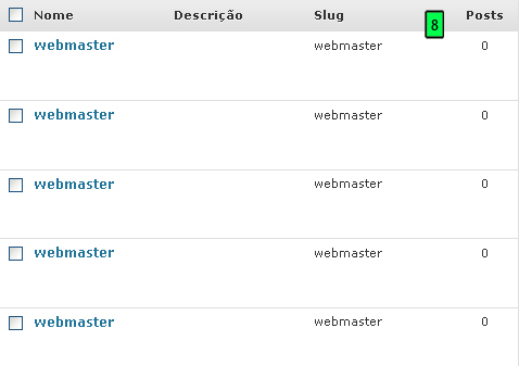 Adicionar tags