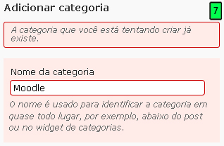 categorias com nomes iguais