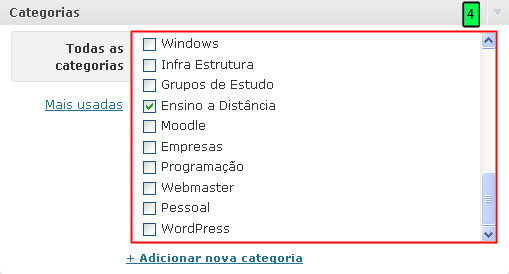 Categorias Dos Links