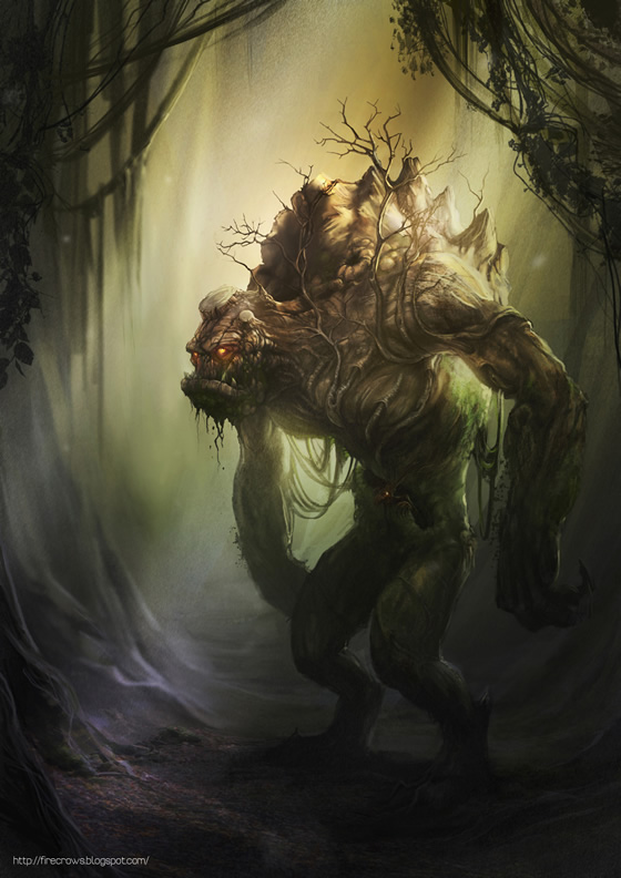 Forest Ogre Character Design by firecrow78