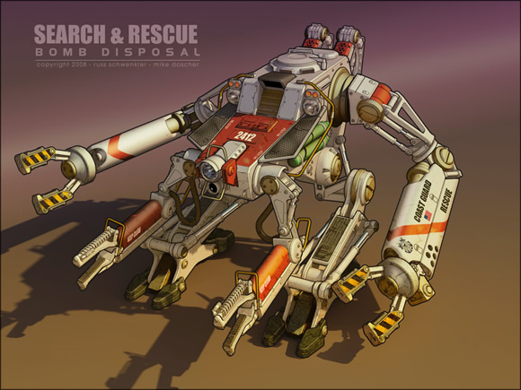 Search and Rescue Mech by dangeruss