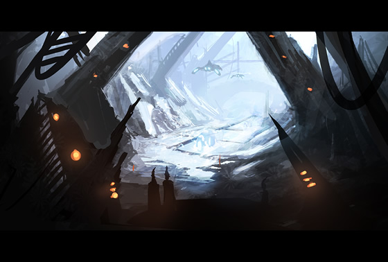 Snow Hangar by Blinck