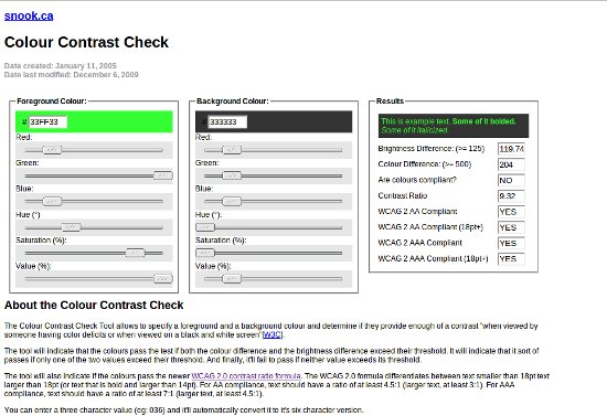 colour contrast check