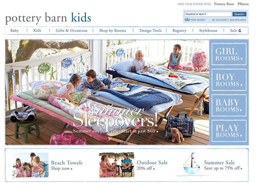 pottery barn kids