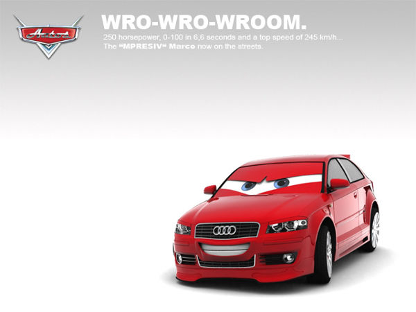 3D Car Toon Audi A3 by Torqer