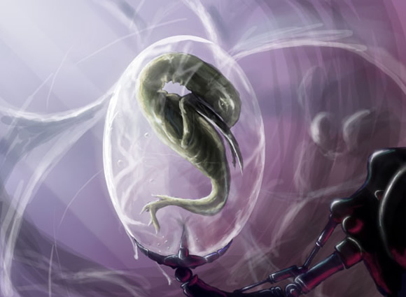 Alien Fetus by Pawige