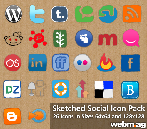 Exclusive WebMag Social Media Icon Pack