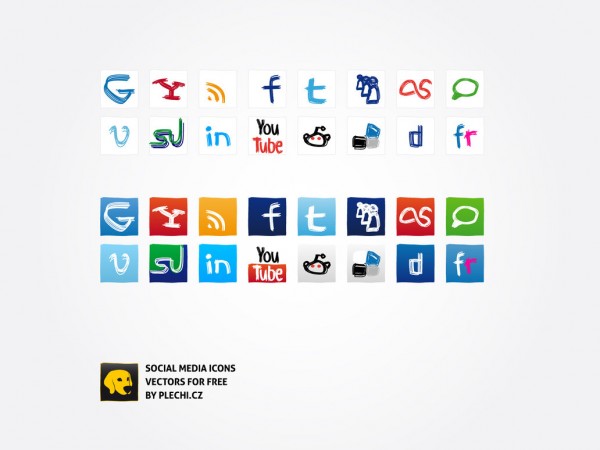Social Media Icons by plechi