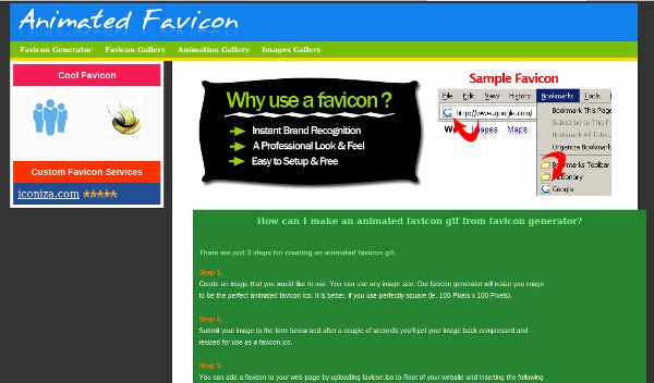 animated favicon