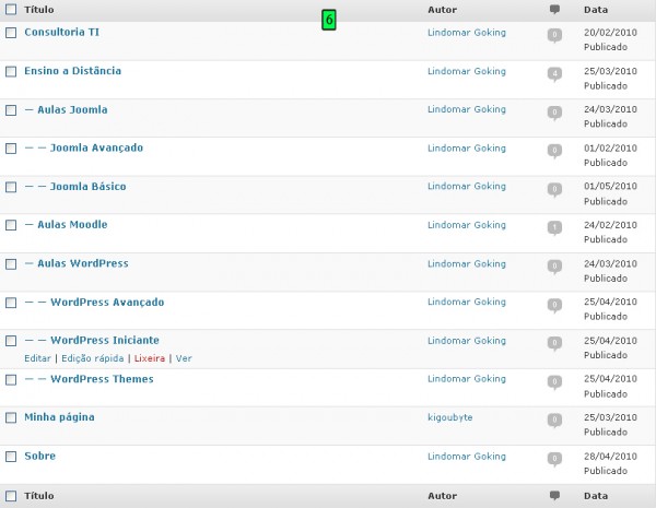 quantas páginas existem no WordPress