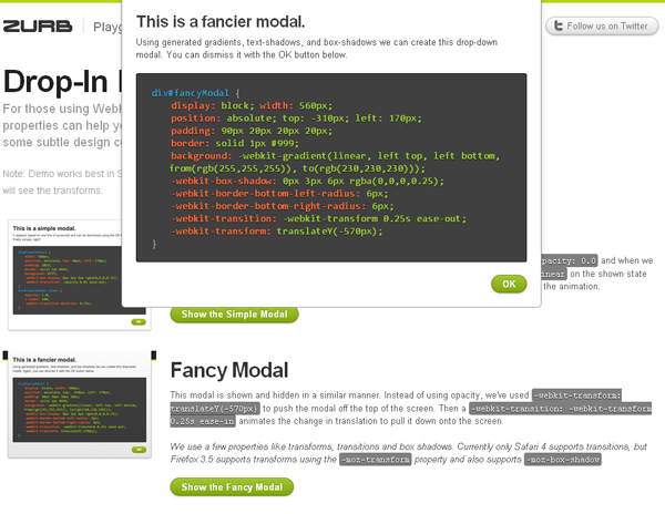 Drop-In Modals