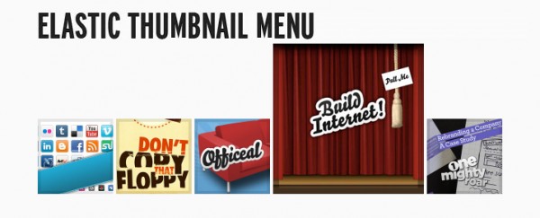 Elastic Thumbnail Menu