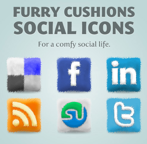 Furry Cushions Social MEdia