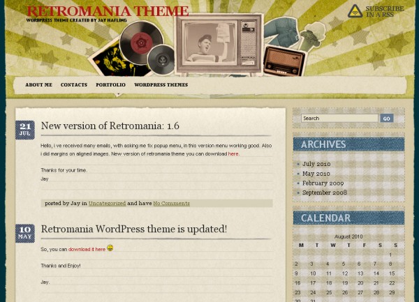 WordPress Theme Retromania