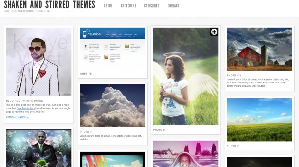 WordPress Theme Shaken Grid