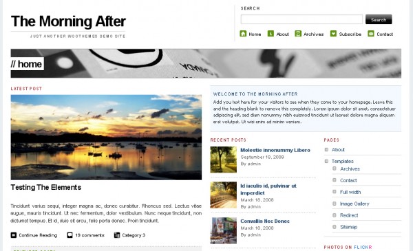 WordPress Theme The Morning After