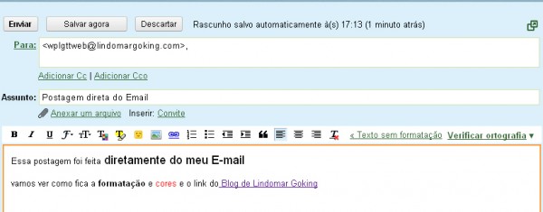 e-mail com anexo