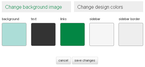 Change design colors