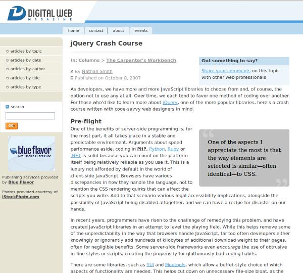 jquery crash course