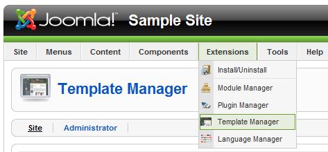 template manager