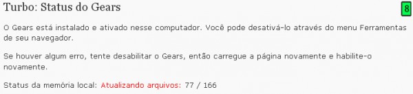 Gears ativado