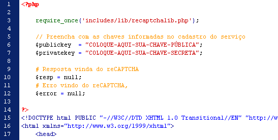 Formulário de Contato - Chaves PHP