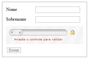 Formulários mais seguros com QapTcha: exemplo de uso